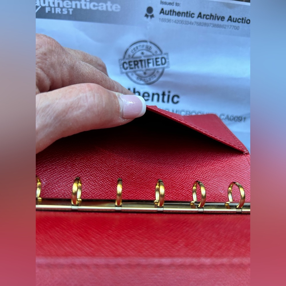 Louis Vuitton Red EPI Agenda PM CA0091 - Picture 11 of 12